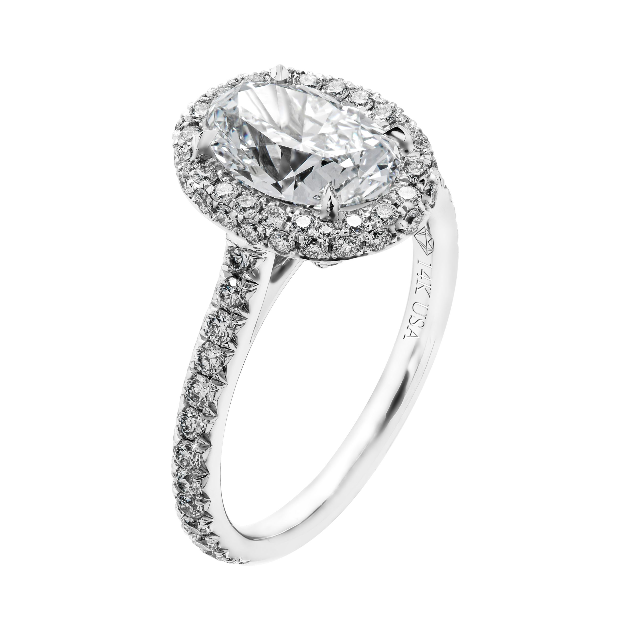 GIA 2.04 Carat D VS2 Oval Diamond Engagement Ring – M&V Vanguard